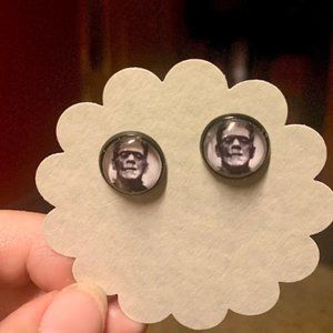 Frankenstein Post Earrings